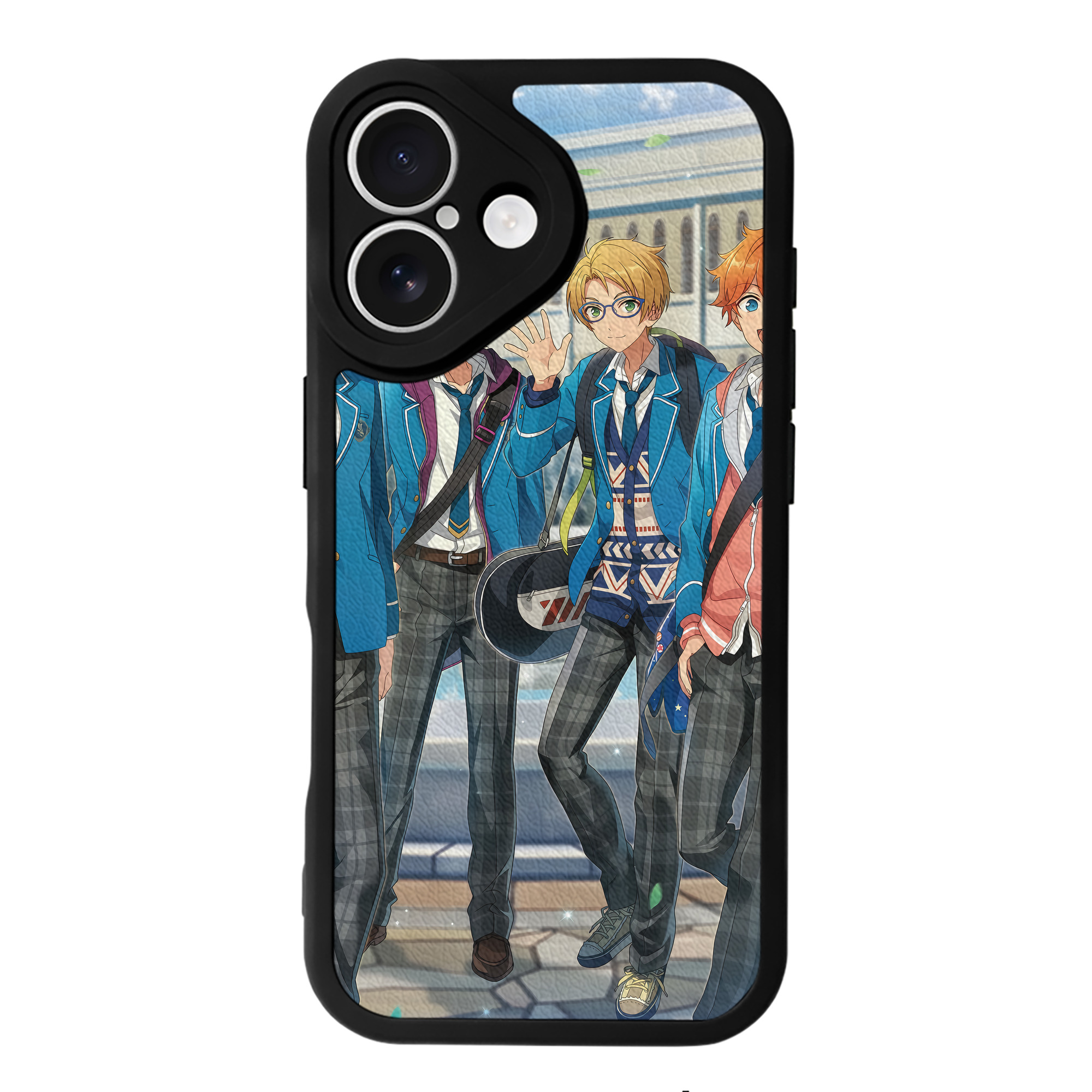 （画像用） あんさんぶるスターズ! Ensemble Stars 【iPhone 16シリーズ対応】シリコンスマホケース（レザー調） 材質：シリコン